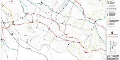 Map of Sapopembra São Paulo - Public transports