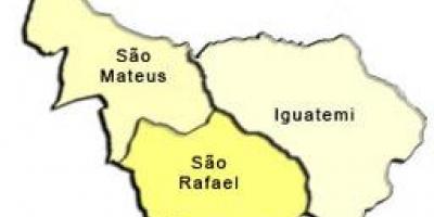 Map of São Mateus sub-prefecture