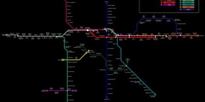 Map of São Paulo CPTM metro