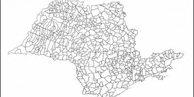 Map of São Paulo virgin - municipalities