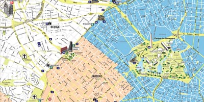 Map of tourism São Paulo