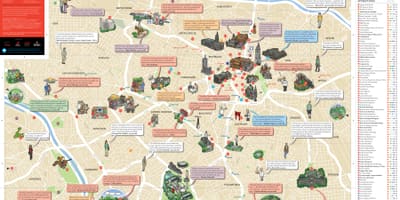Map of tourist São Paulo