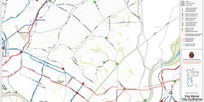 Map of Vila Maria São Paulo - Public transports