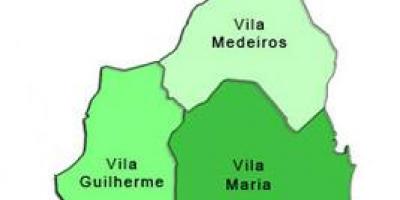 Map of Vila Maria sub-prefecture