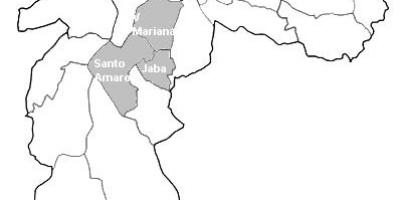 Map of zone Centro-Sul São Paulo