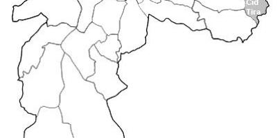 Map of zone Leste 2 São Paulo