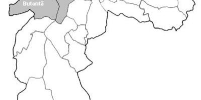Map of zone Oeste São Paulo