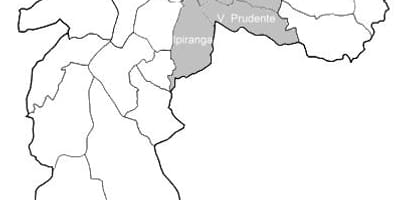 Map of zone Sudeste São Paulo