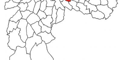 Map of Água Rasa district